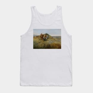 "Buffalo Hunt Approach" by Charles M Russell Tank Top